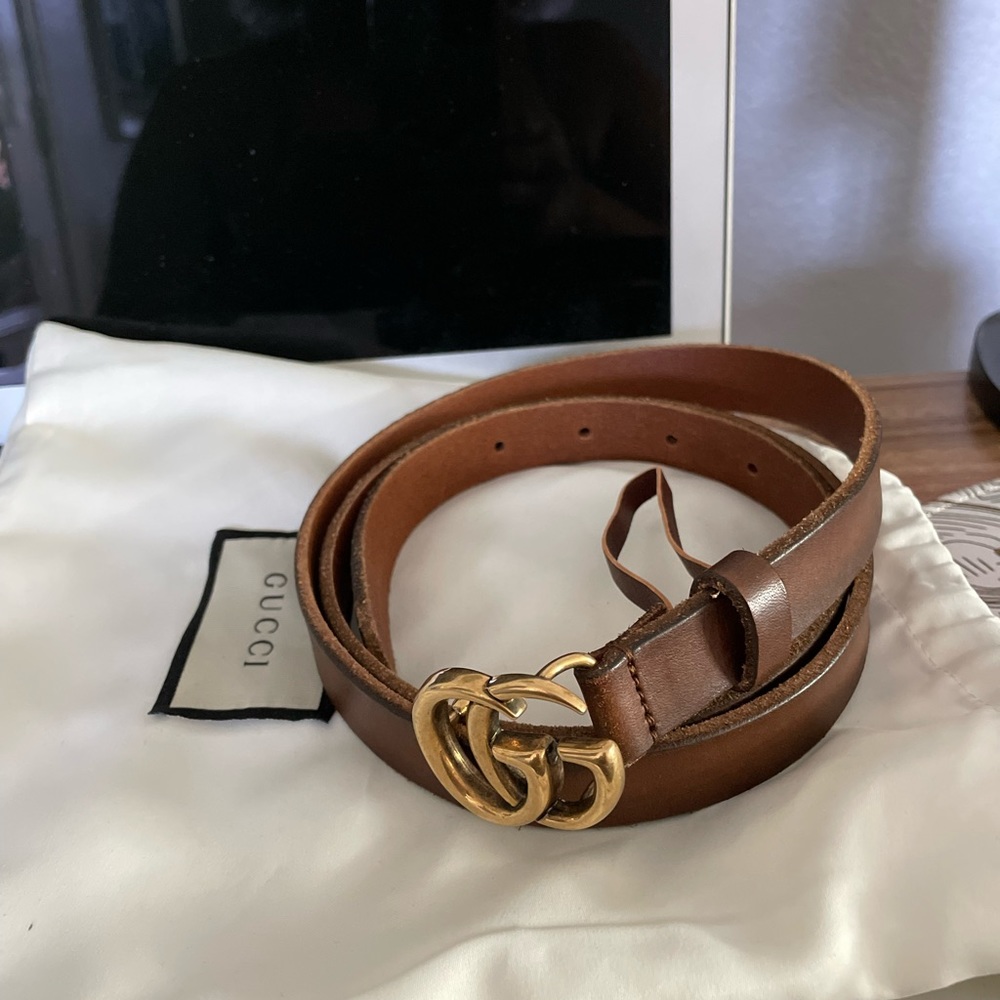 Gucci GG MARMONT THIN BELT sz 100 40 (12)